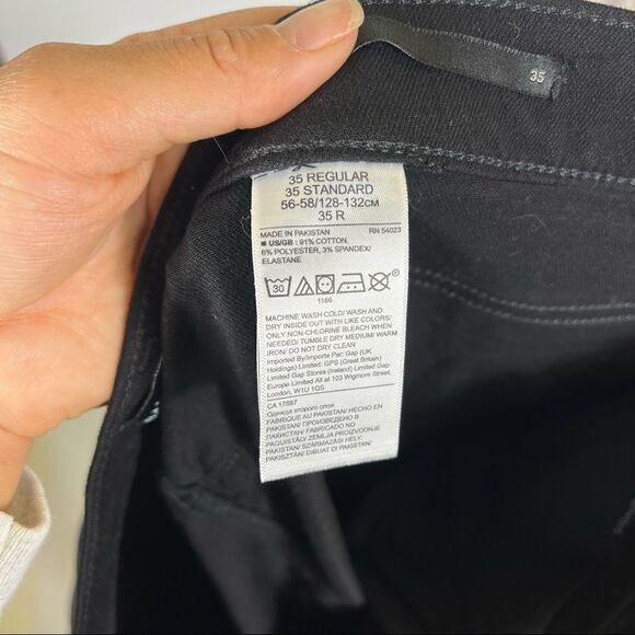 Banana Republic Black Mid Rise Skinny Jeans Size 35 - Picture 6 of 15